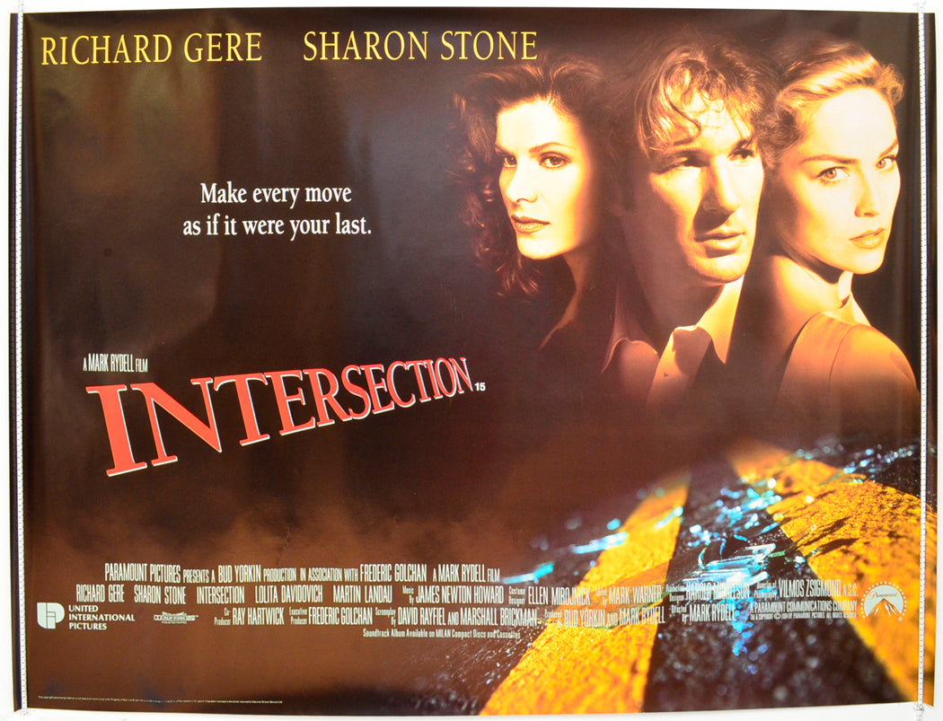 Intersection Original British Quad Poster - Film Poster - Movie Poster
