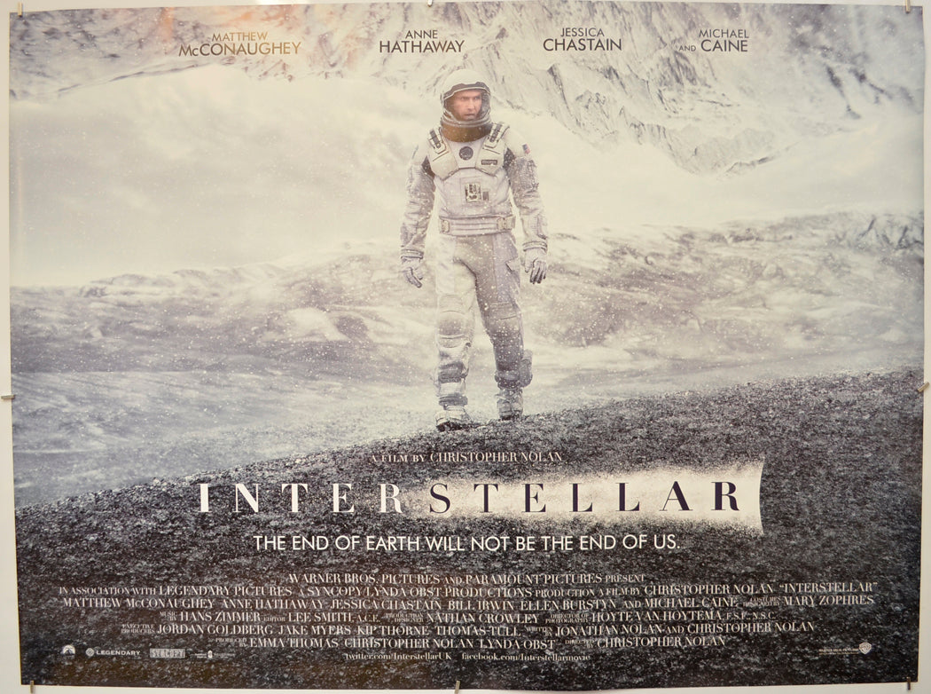 Interstellar Original Quad Poster - Film Poster - Movie Poster