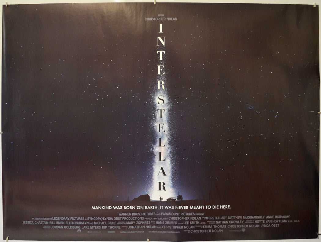 Interstellar (Teaser / Advance Version) Original Quad Poster - Film Poster - Movie Poster