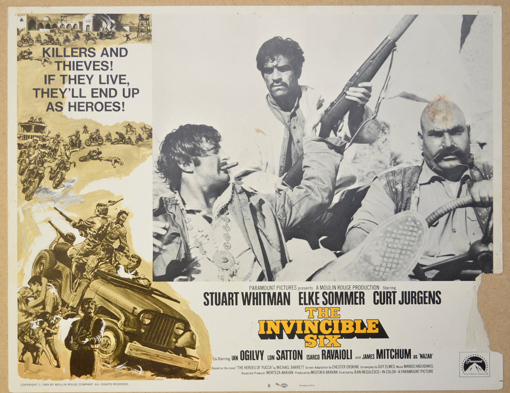 THE INVINCIBLE SIX (Card 8) Cinema Lobby Card Set