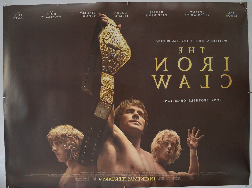 THE IRON CLAW (Back) Cinema Quad Movie Poster