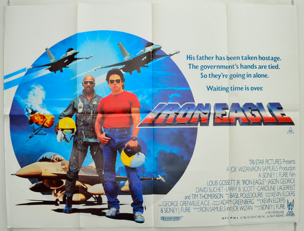 Iron Eagle Original British Quad Poster - Film Poster - Movie Poster