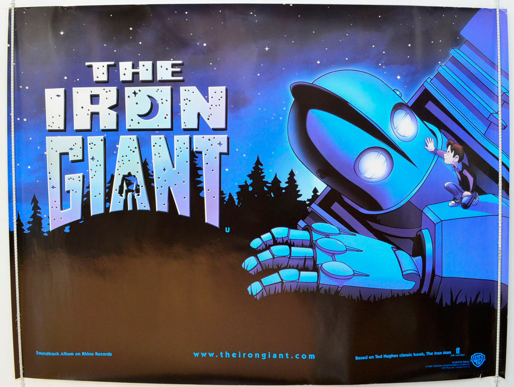 The Iron Giant (Teaser / Advance Version) Original British Quad Poster - Film Poster - Movie Poster