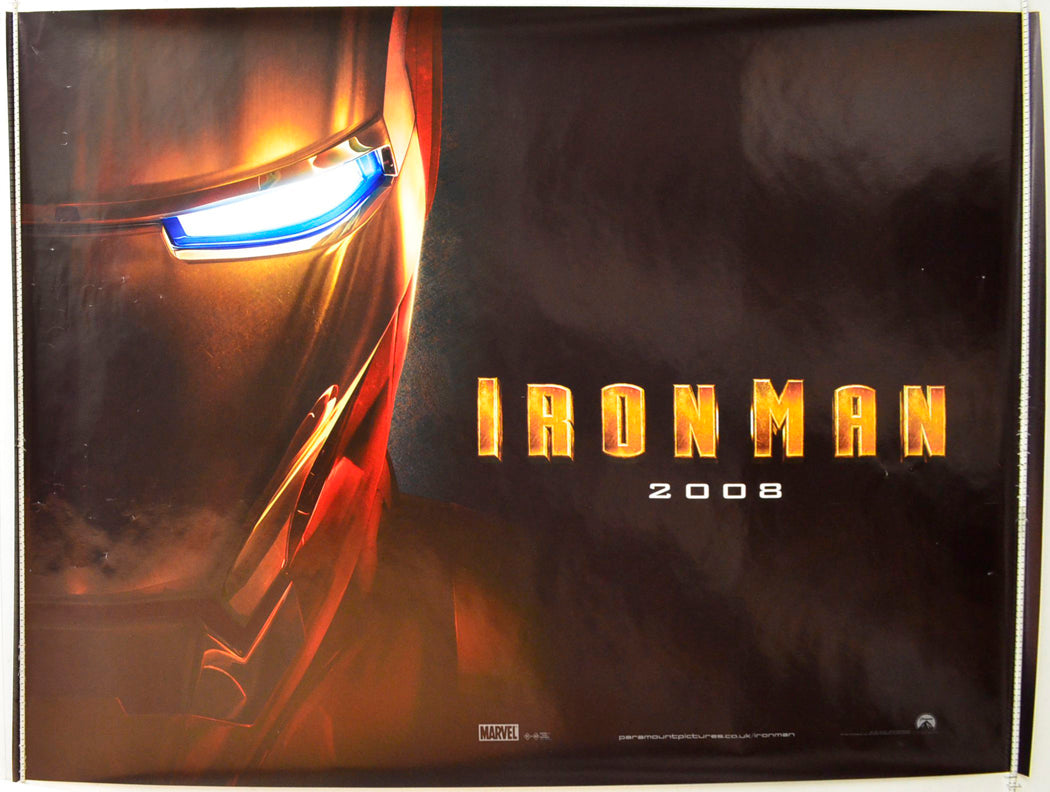 Iron Man (Teaser / Advance Version) Original British Quad Poster - Film Poster - Movie Poster