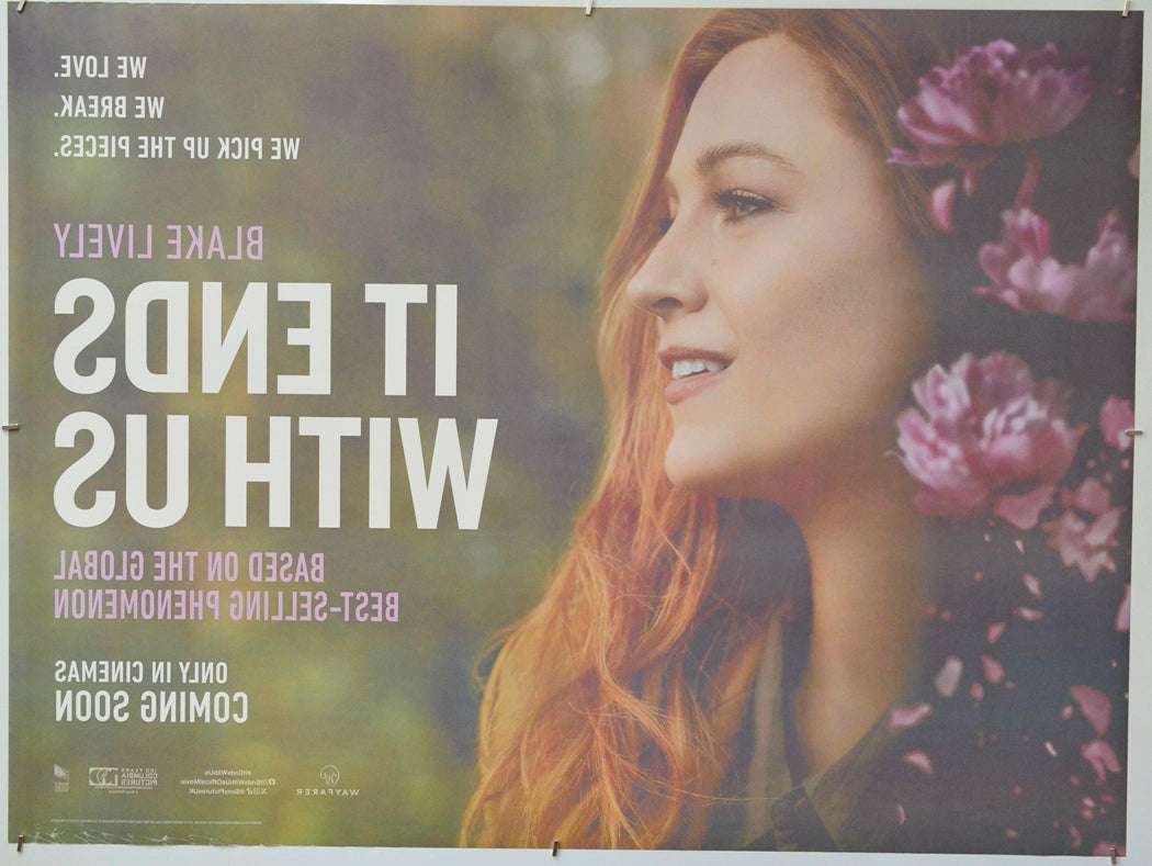 It Ends with Us (Back) Cinema Quad Movie Poster