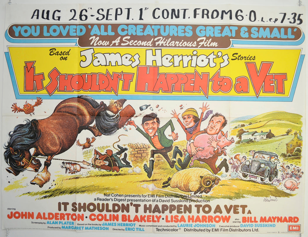 It Shouldn't Happen To A Vet Original British Quad Poster - Film Poster - Movie Poster