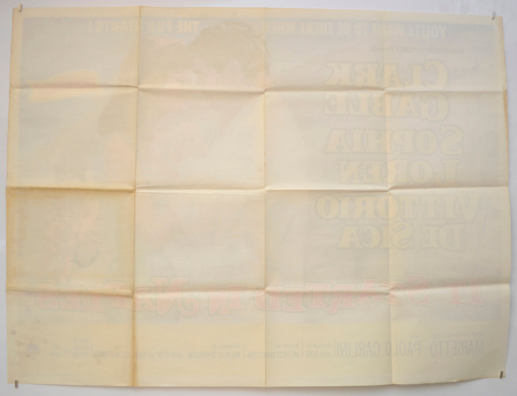 IT STARTED IN NAPLES (Back) Cinema Quad Movie Poster