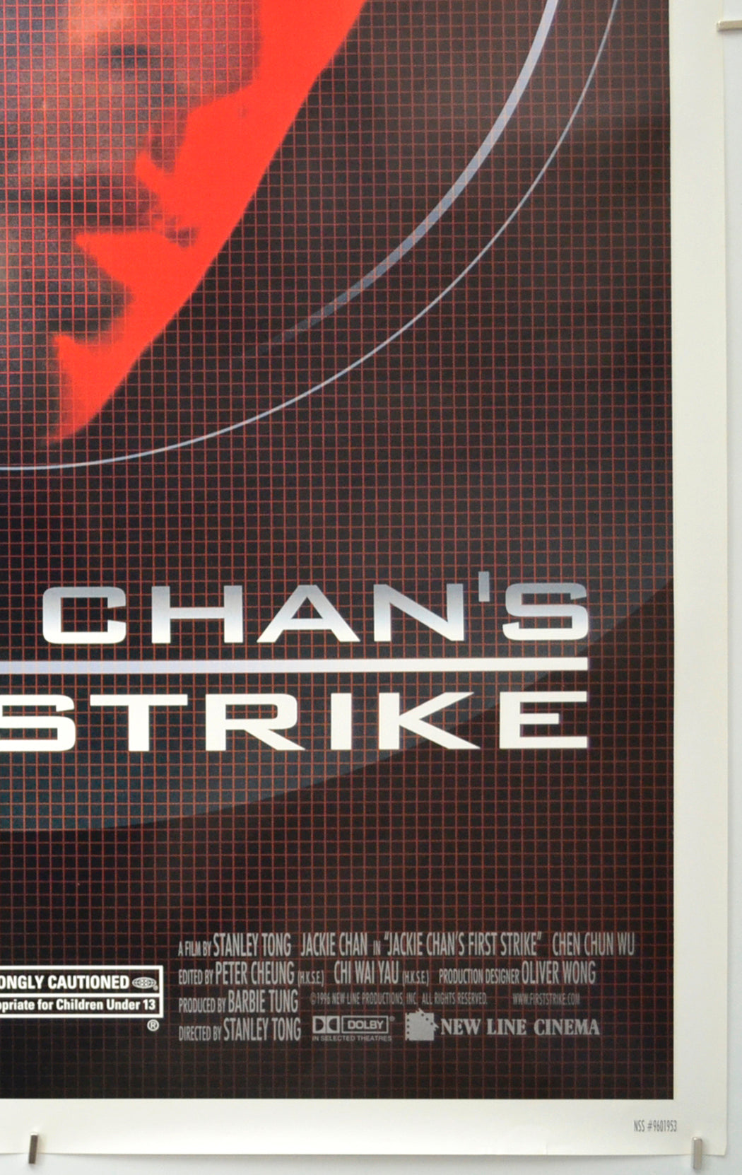 JACKIE CHAN’S FIRST STRIKE (Bottom Right) Cinema One Sheet Movie Poster