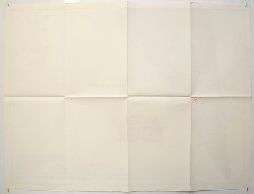 JAGGED EDGE (Back) Cinema Quad Movie Poster