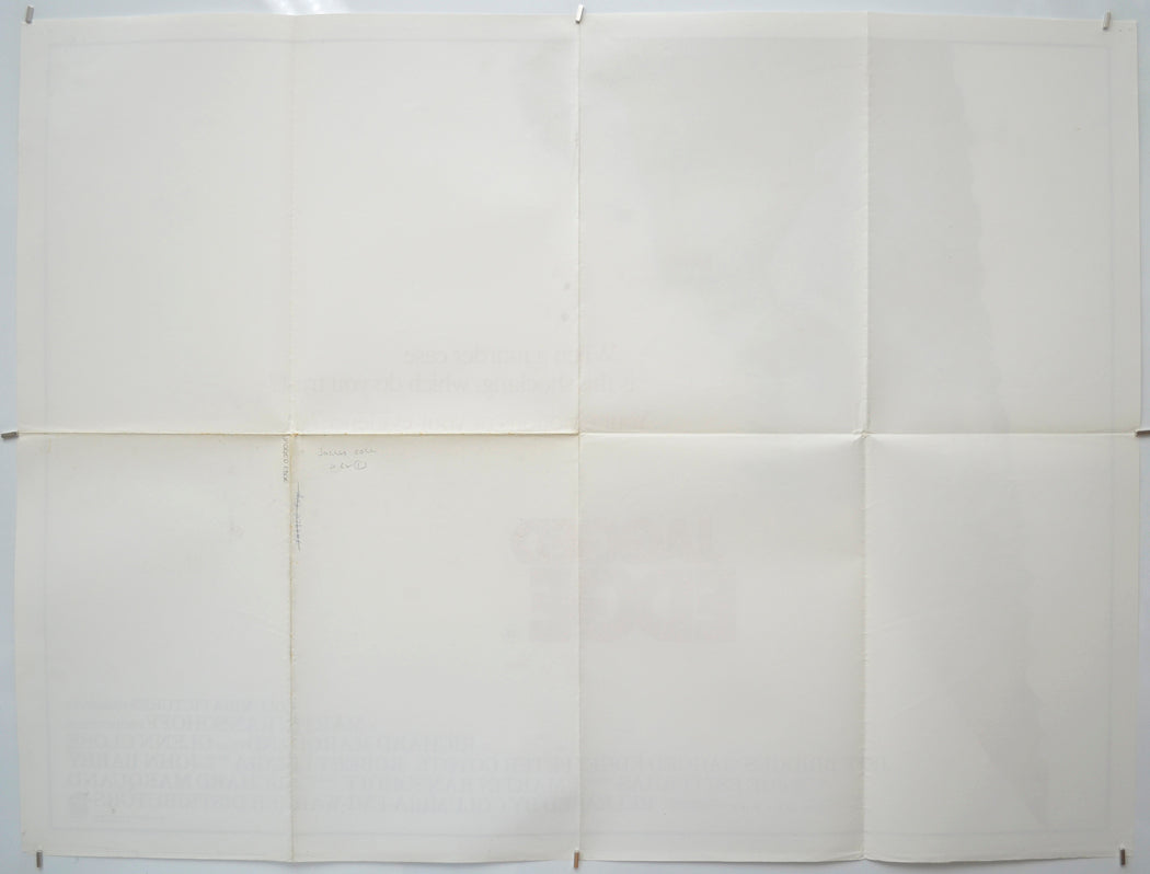 JAGGED EDGE (Back) Cinema Quad Movie Poster