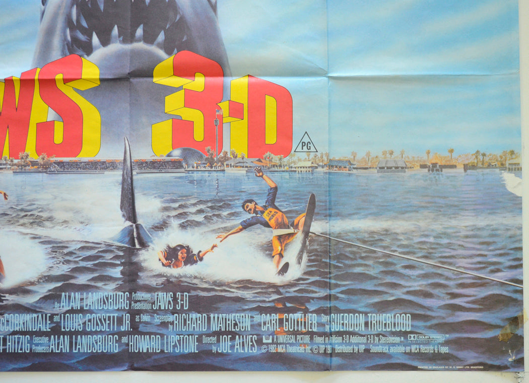 JAWS 3-D (Bottom Right) Cinema Quad Movie Poster