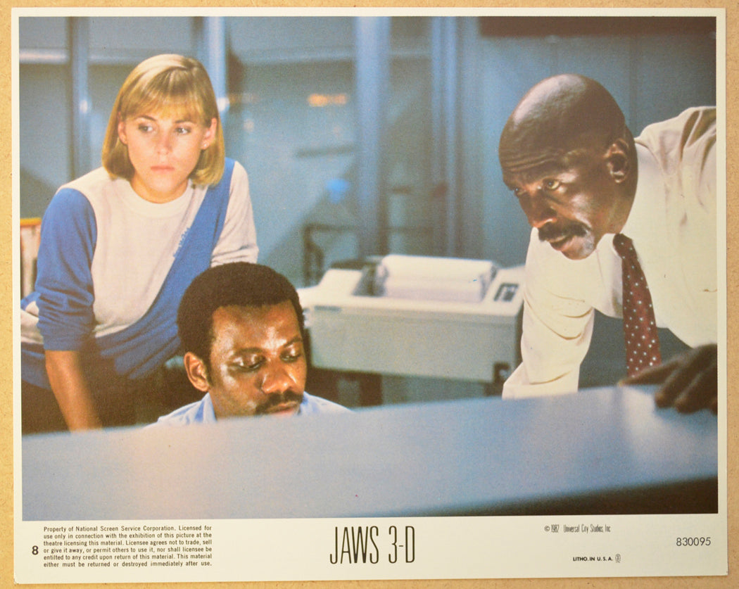 JAWS 3-D (Card 8) Cinema 7 Colour FOH Stills / Lobby Cards