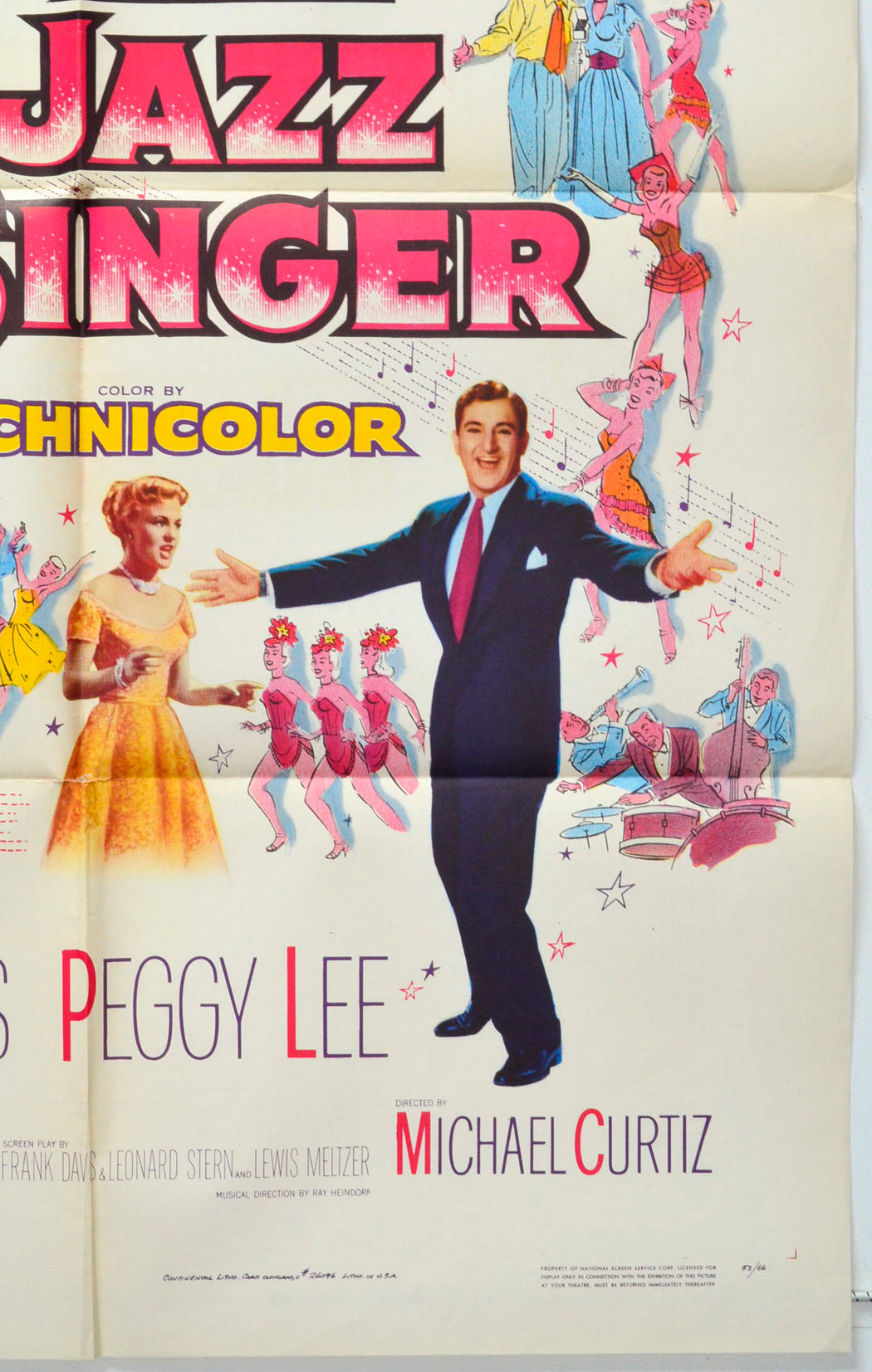 THE JAZZ SINGER (Bottom Right) Cinema One Sheet Movie Poster