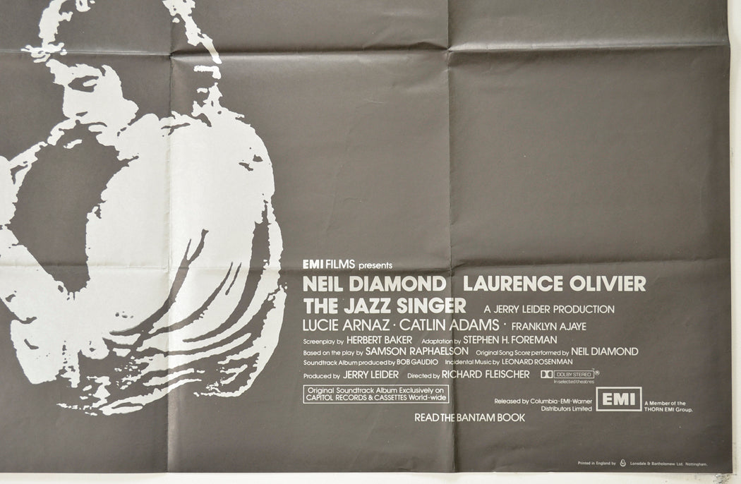 THE JAZZ SINGER (Bottom Right) Cinema Quad Movie Poster