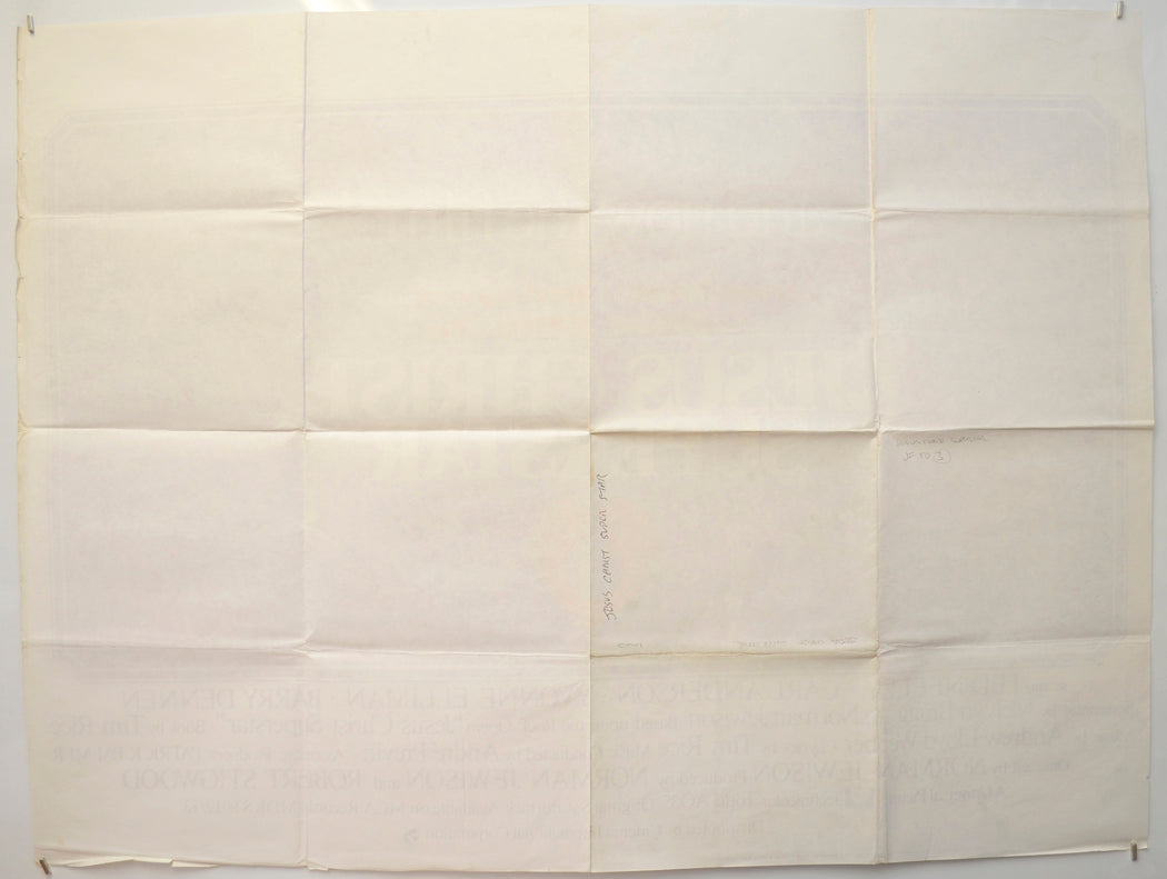 JESUS CHRIST SUPERSTAR (Back) Cinema Quad Movie Poster