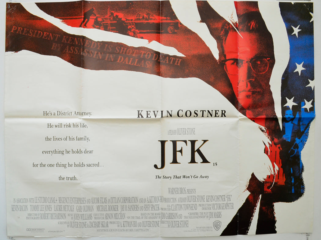 JFK Original Quad Poster - Film Poster - Movie Poster