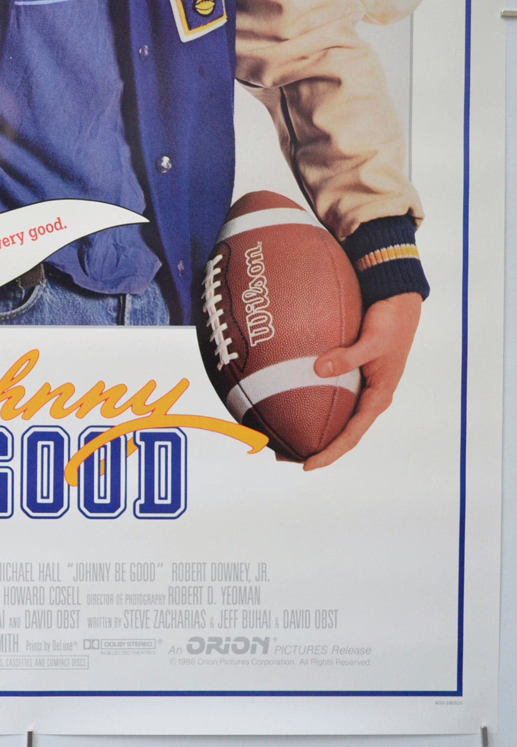 JOHNNY BE GOOD (Bottom Right) Cinema One Sheet Movie Poster