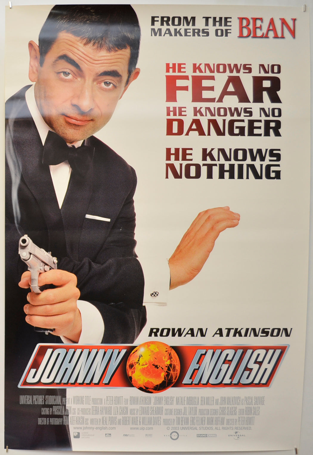 Johnny English Original One Sheet Poster - Film Poster - Movie Poster