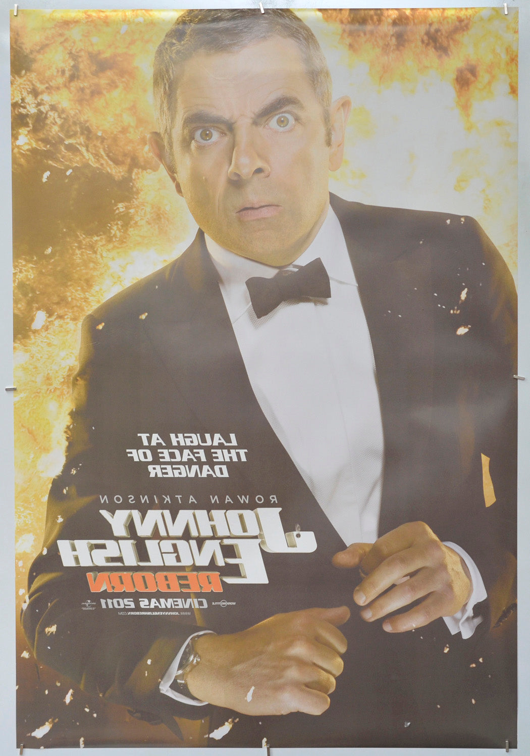 Johnny English Reborn (Back) Cinema One Sheet Movie Poster