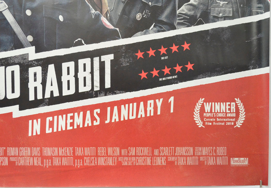 JOJO RABBIT (Bottom Right) Cinema Quad Movie Poster