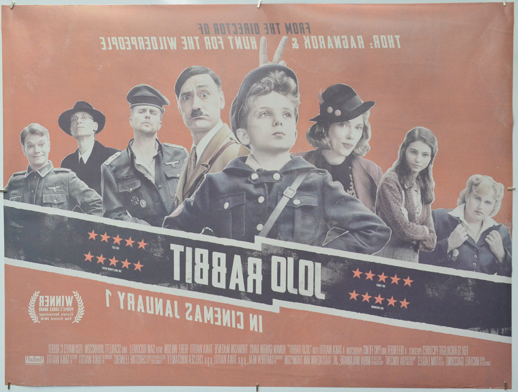 JoJo Rabbit (Back) Cinema Quad Movie Poster