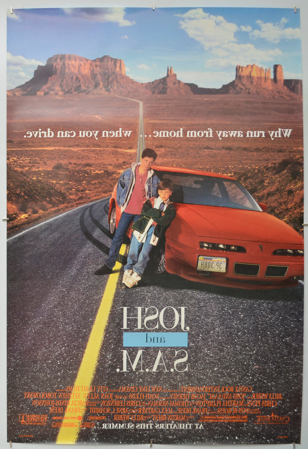 JOSH AND S.A.M. (Back) Cinema One Sheet Movie Poster