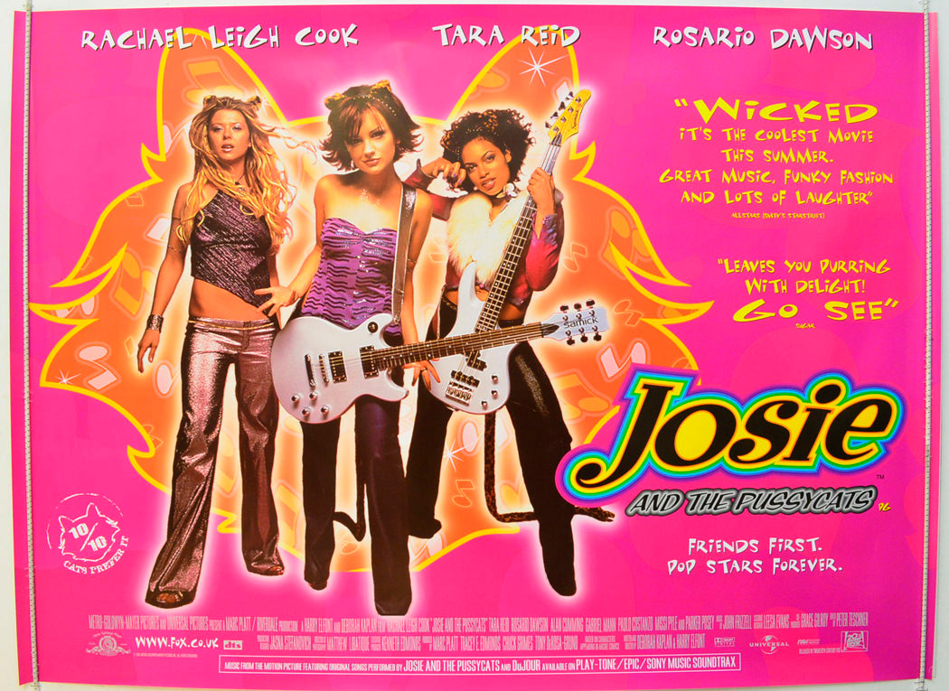 Josie And The Pussycats Original British Quad Poster - Film Poster - Movie Poster