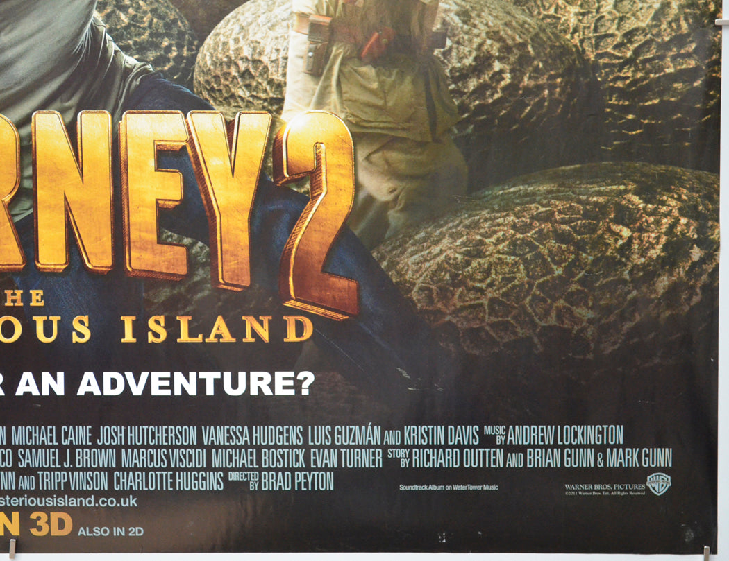 JOURNEY 2 - THE MYSTERIOUS ISLAND (Bottom Right) Cinema Quad Movie Poster
