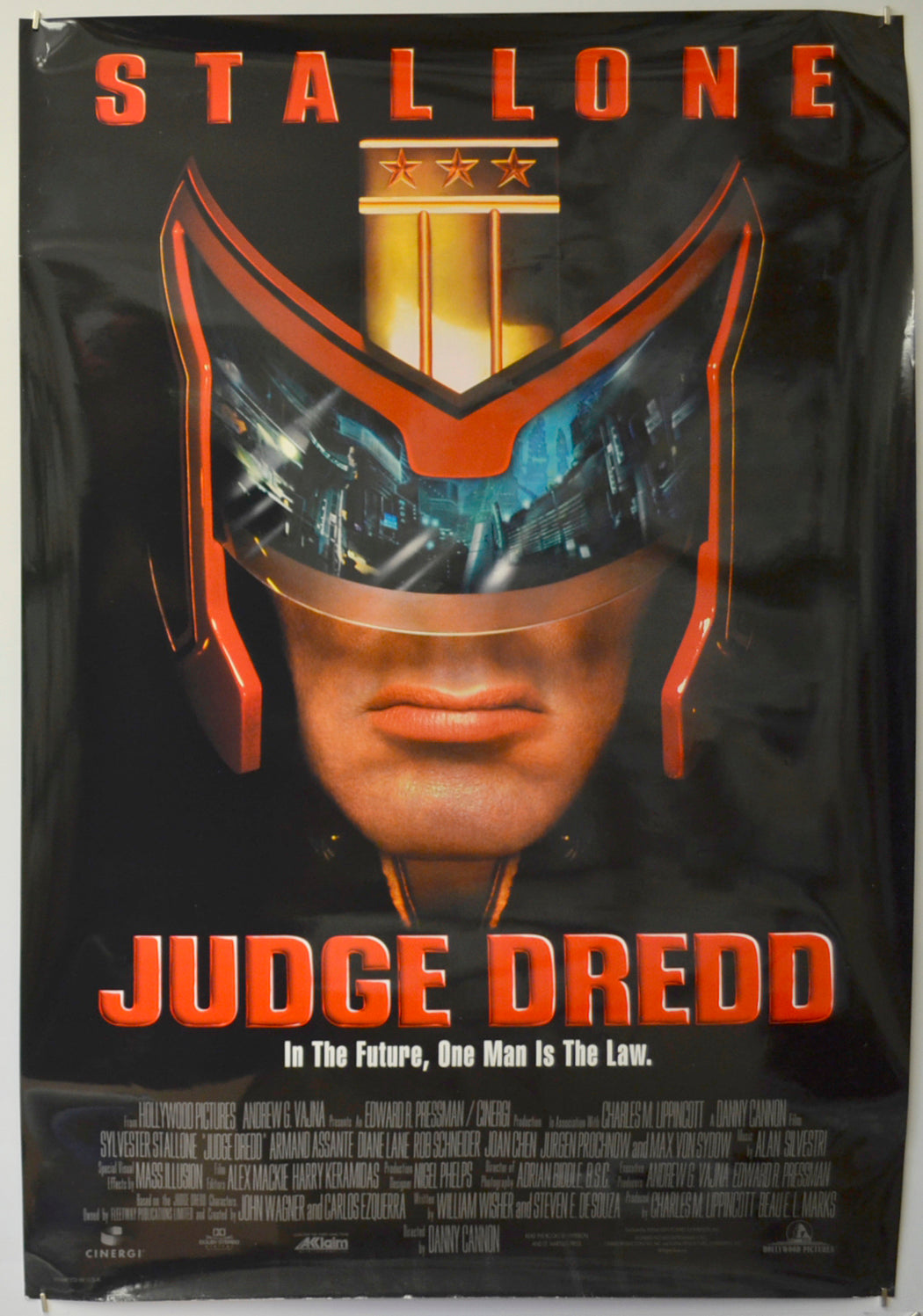 Judge Dredd Original One Sheet Poster - Film Poster - Movie Poster