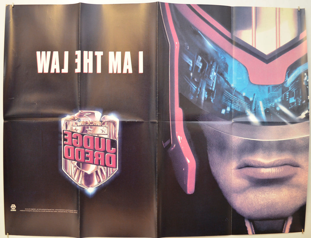 JUDGE DREDD (Back) Cinema Quad Movie Poster