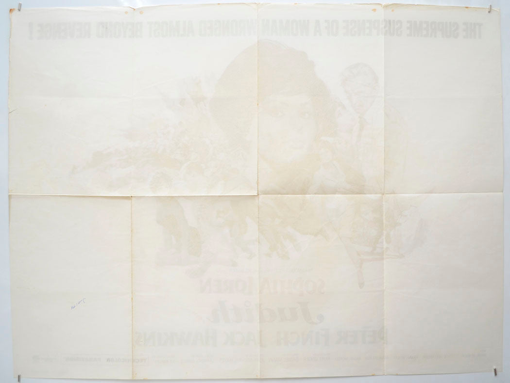 JUDITH (Back) Cinema Quad Movie Poster
