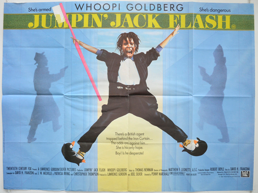 Jumpin' Jack Flash Original British Quad Poster - Film Poster - Movie Poster
