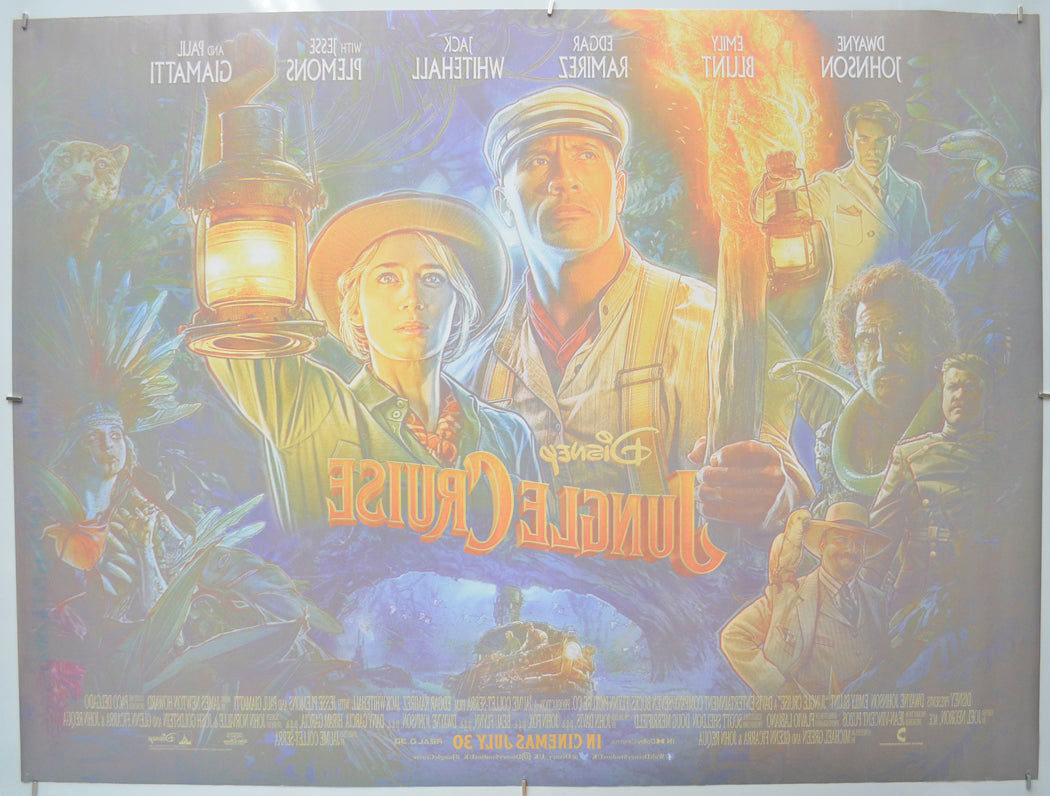 JUNGLE CRUISE (Back) Cinema Quad Movie Poster