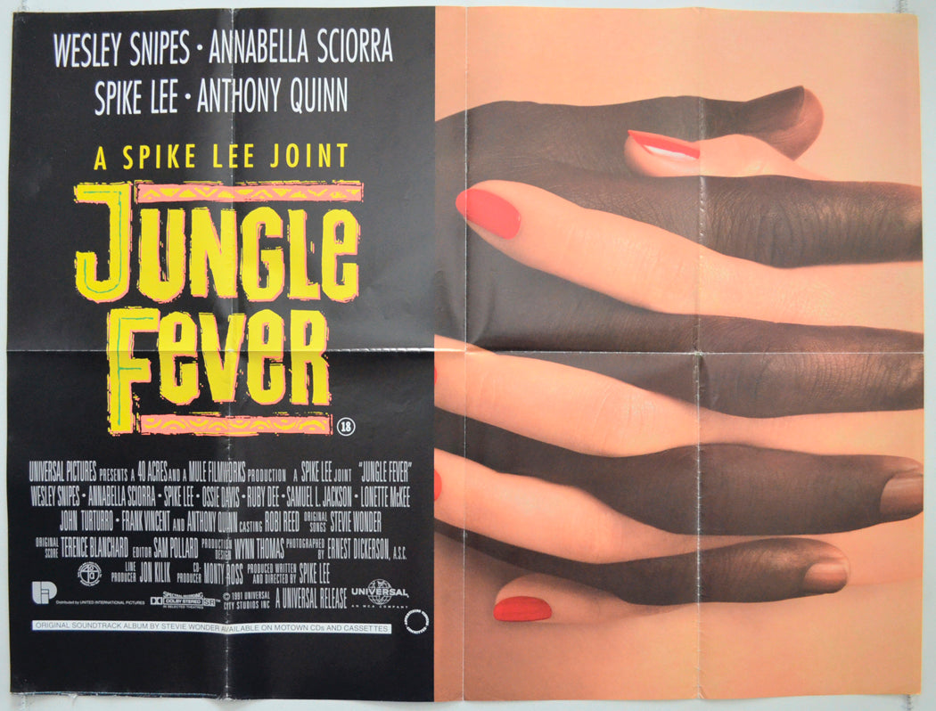 Jungle Fever Original Quad Poster - Film Poster - Movie Poster