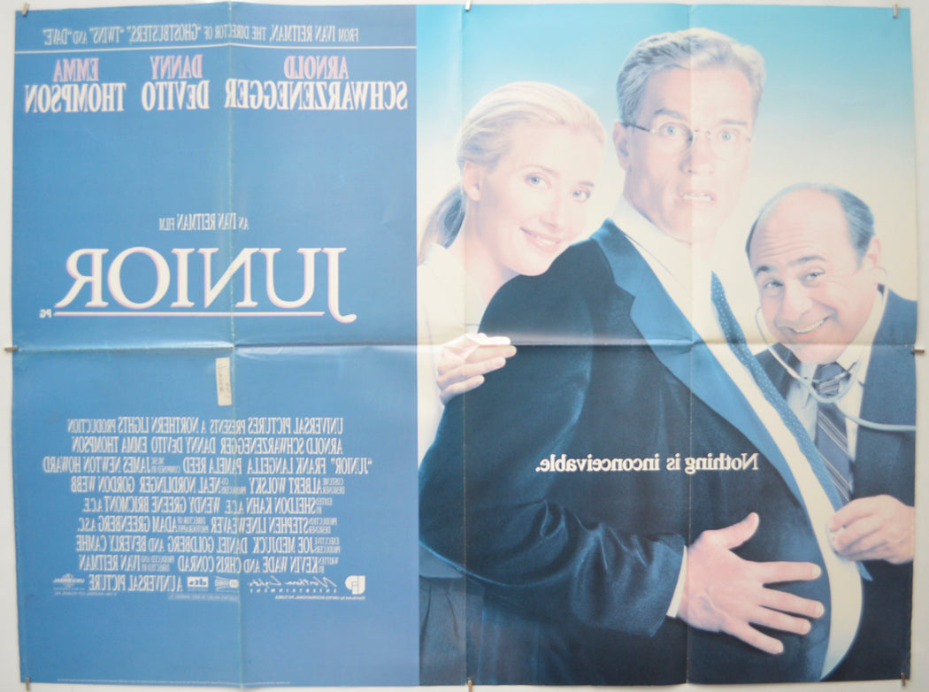 JUNIOR (Back) Cinema Quad Movie Poster