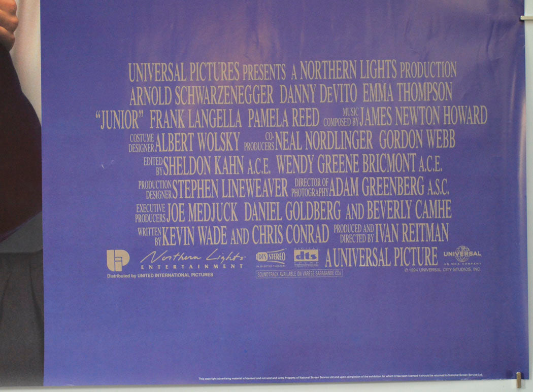 JUNIOR (Bottom Right) Cinema Quad Movie Poster