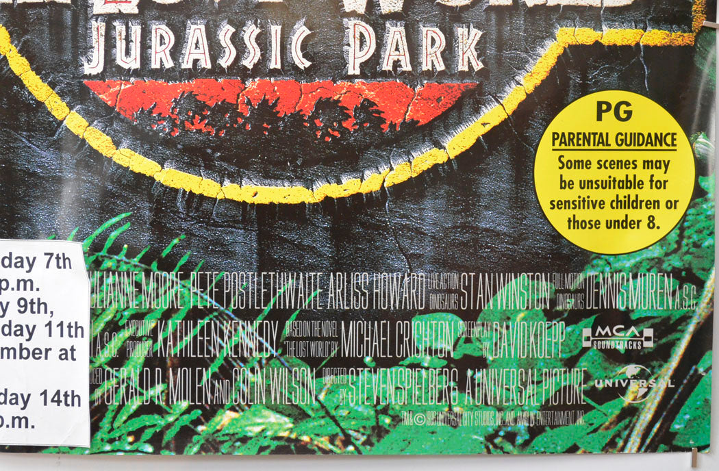 JURASSIC PARK II : THE LOST WORLD (Bottom Right) Cinema Quad Movie Poster