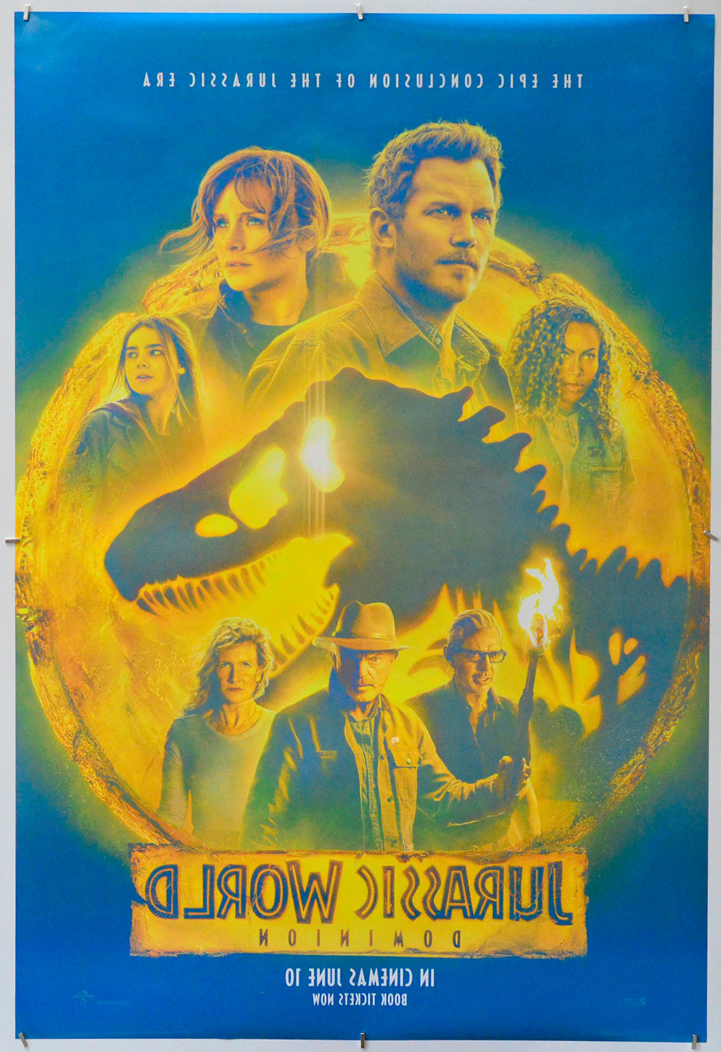 Jurassic World Dominion (Back) Cinema One Sheet Movie Poster