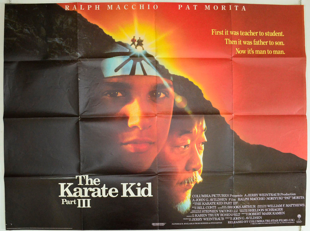 The Karate Kid part III Original British Quad Poster - Film Poster - Movie Poster