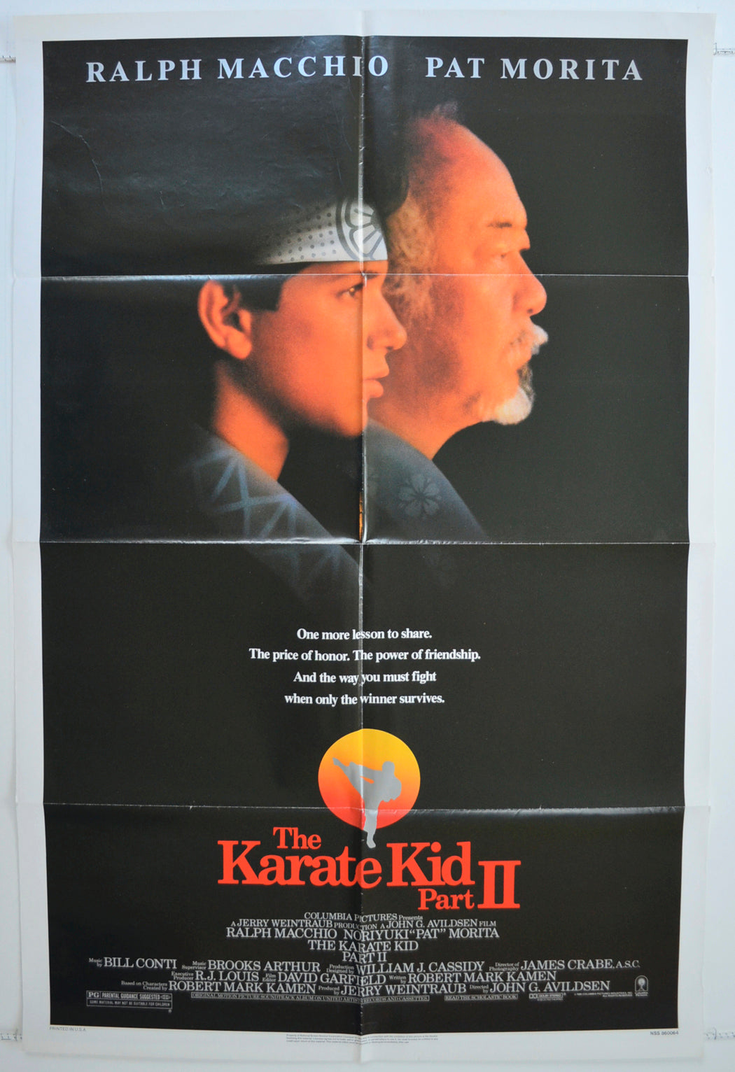 The Karate Kid Part II Original One Sheet Poster - Film Poster - Movie Poster