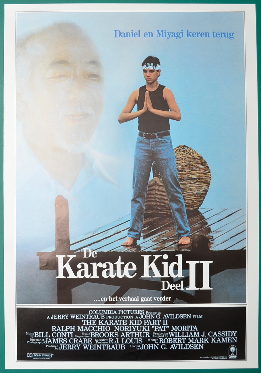 The Karate Kid part II Original Belgian Poster - Film Poster - Movie Poster