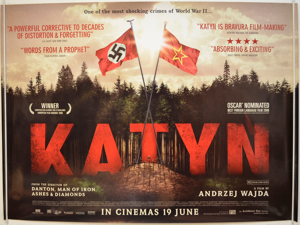 Katyn Original Quad Poster - Film Poster - Movie Poster