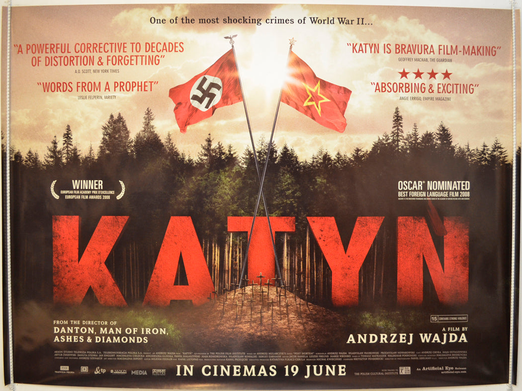 Katyn Original Quad Poster - Film Poster - Movie Poster