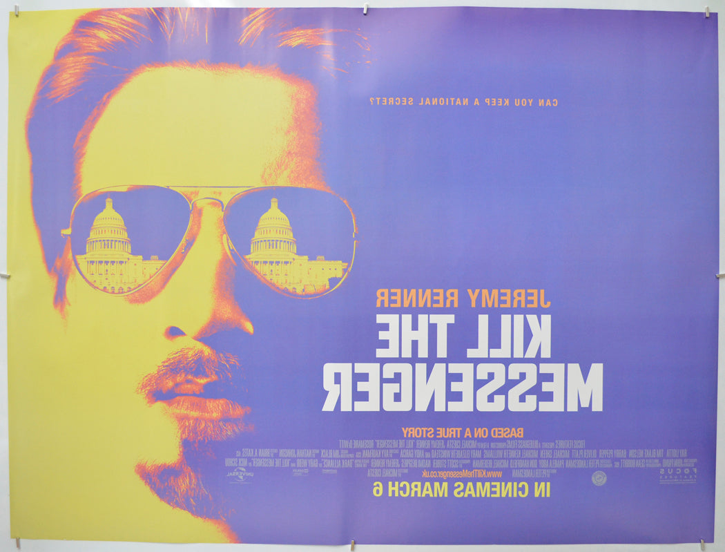 KILL THE MESSENGER (Back) Cinema Quad Movie Poster