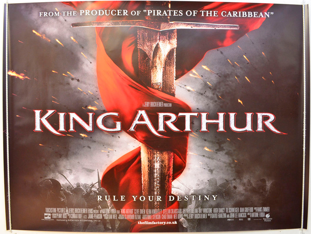 King Arthur (Teaser / Advance Version) Original British Quad Poster - Film Poster - Movie Poster