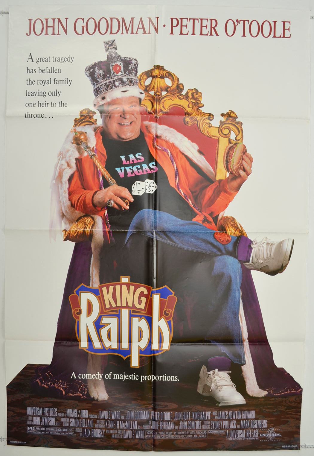 King Ralph Original One Sheet Poster - Film Poster - Movie Poster