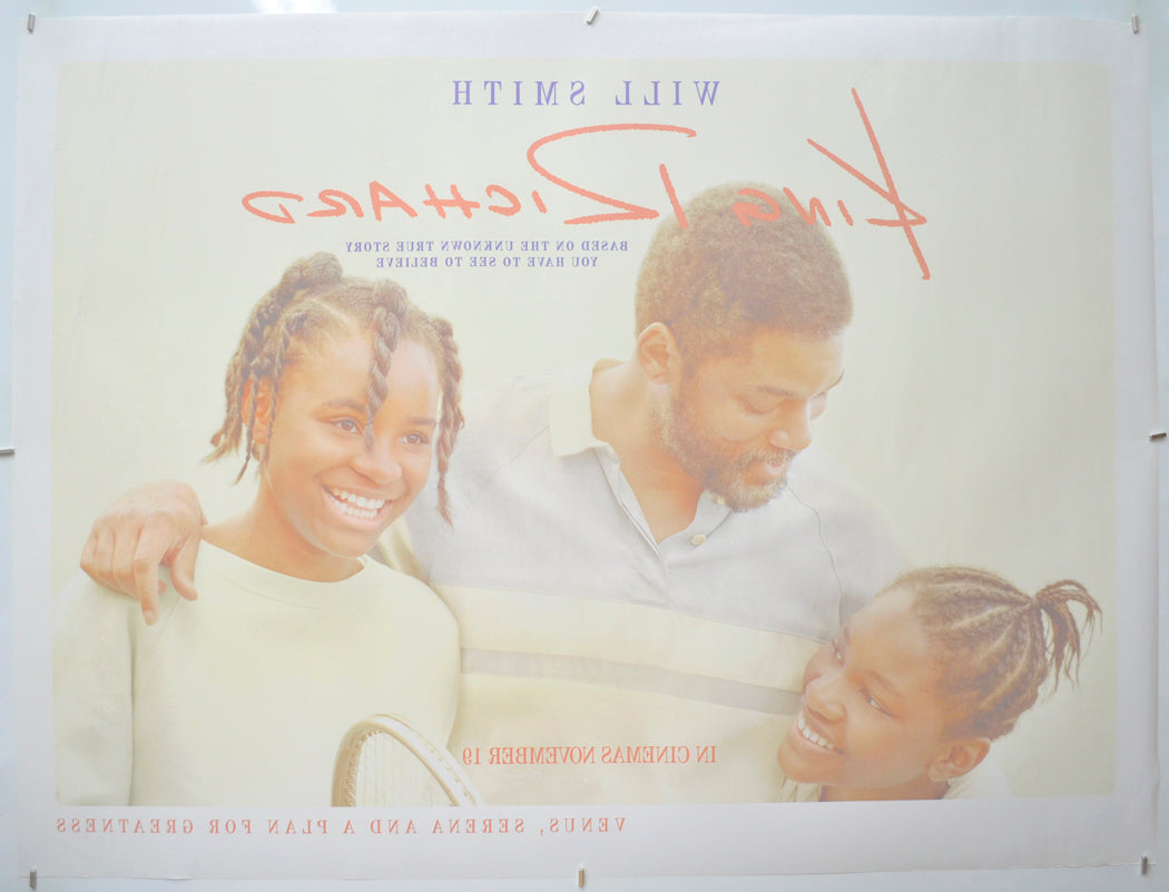 KING RICHARD (Back) Cinema Quad Movie Poster