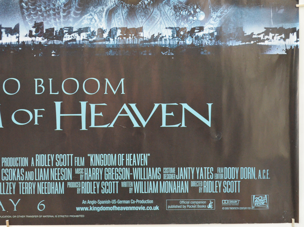 KINGDOM OF HEAVEN (Bottom Right) Cinema Quad Movie Poster