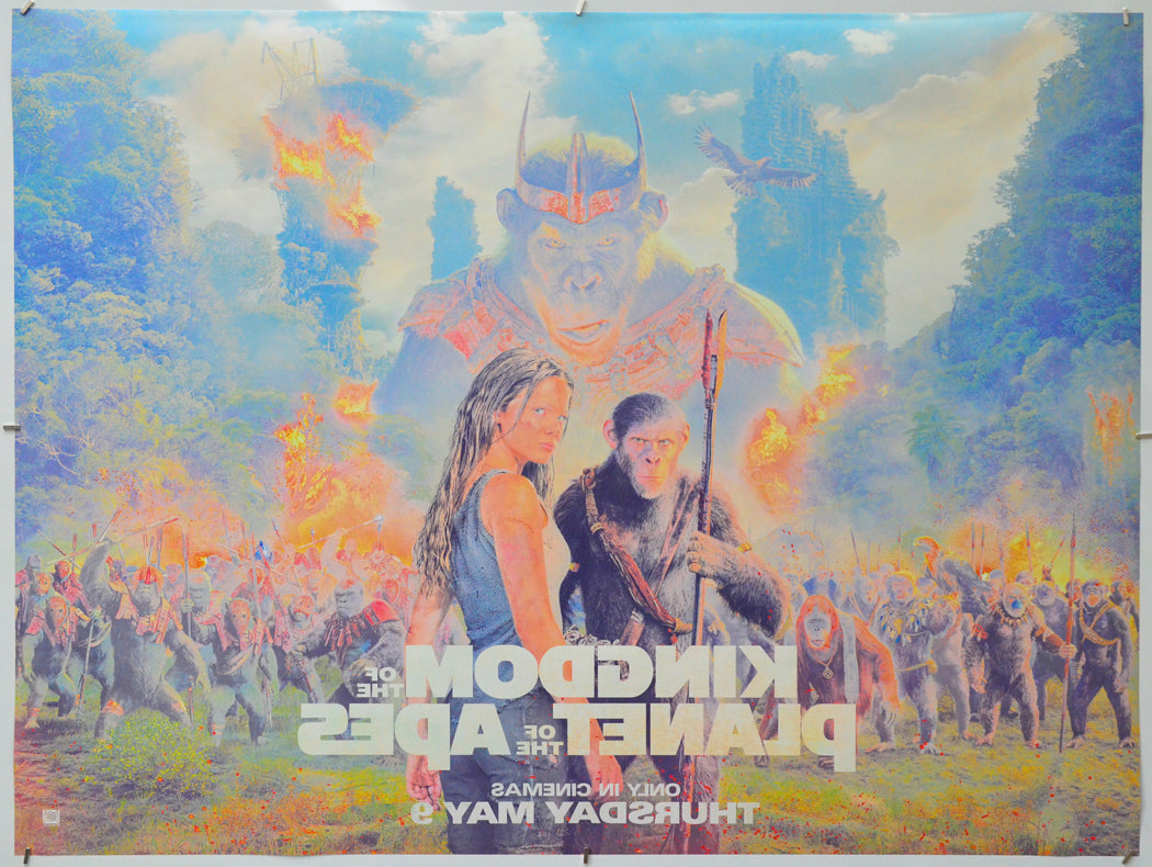 Kingdom Of The Planet Of The Apes (Back) Cinema Quad Movie Poster