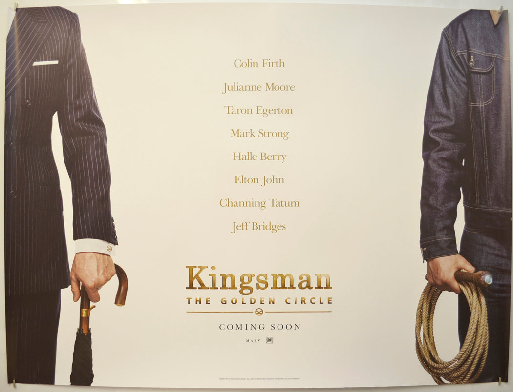 Kingsman: The Golden Circle (Teaser / Advance Version) Original Quad Poster - Film Poster - Movie Poster